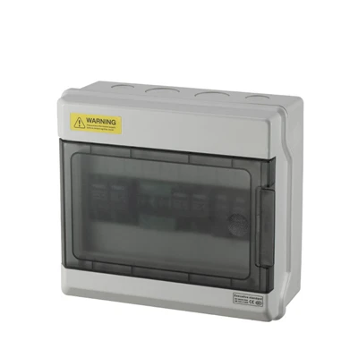 1000V Solè Pv Combiner Bwat 6 fisèl nan ak 2 fisèl soti