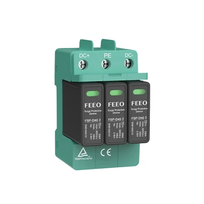 DC SPD 3P 1500VDC 20kA Solar PV Photovoltaic System Pwoteksyon