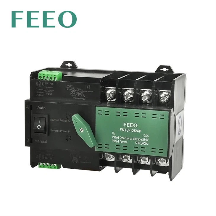 AC ATS Double Power Source Automatic Switch 4P Green
